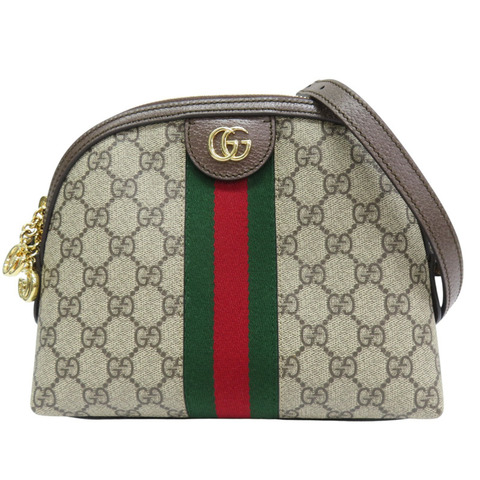 GG Supreme帆布 牛皮飾邊 肩背包【GUCCI 古馳】 499621