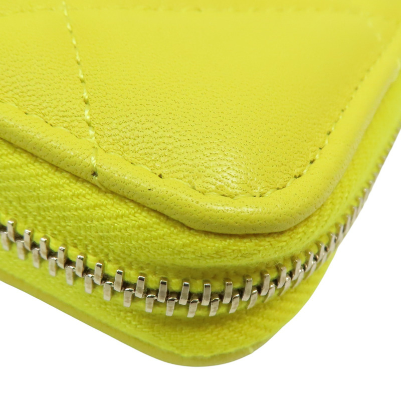 黃色 菱格紋 羊皮 19 card holder 卡夾 零錢包【CHANEL 香奈兒】-10