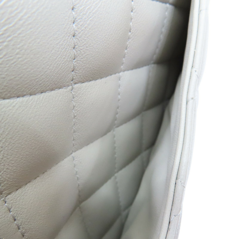 灰色 菱格紋 羊皮 鍊帶 COCO17 肩背包 A35200【CHANEL 香奈兒】 A35200-8