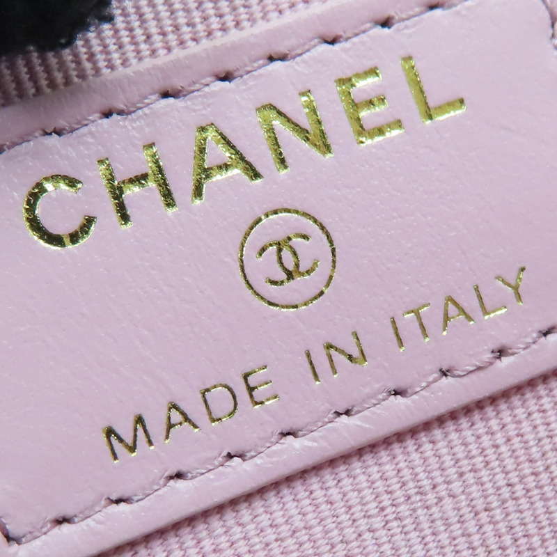 粉色牛皮 菱格紋 荔枝紋 零錢包 AP2061【CHANEL 香奈兒】 AP2061-6