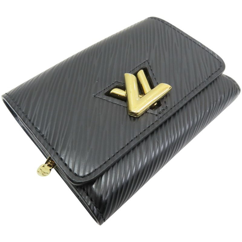 黑色牛皮 EPI水波紋 Twist XS 短夾 M63323【LOUIS VUITTON LV 路易威登】 M63322-2