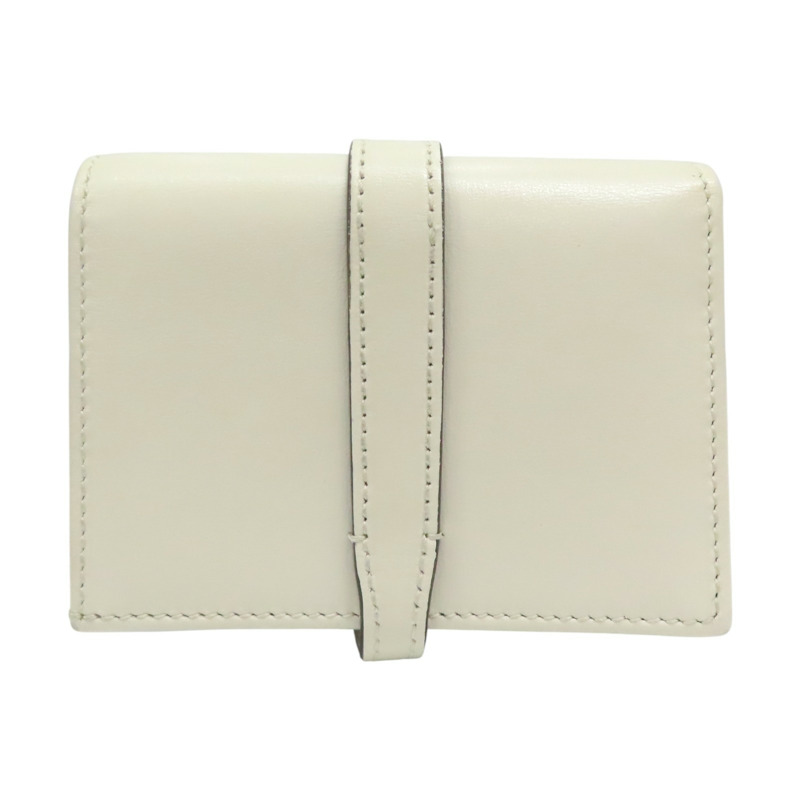 白色牛皮 Jackie 兩折短夾 645586【GUCCI 古馳】 645536-1