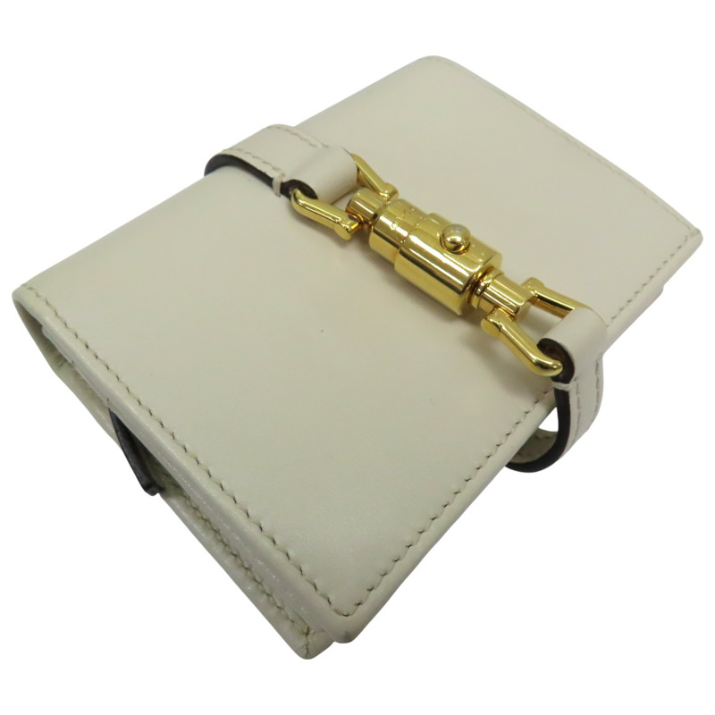白色牛皮 Jackie 兩折短夾 645586【GUCCI 古馳】 645536-2