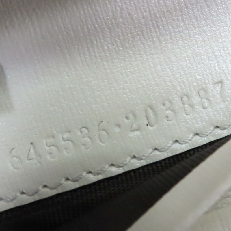 白色牛皮 Jackie 兩折短夾 645586【GUCCI 古馳】 645536-10