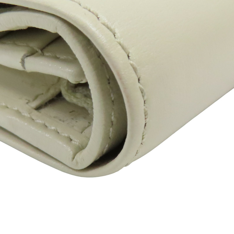 白色牛皮 Jackie 兩折短夾 645586【GUCCI 古馳】 645536-13