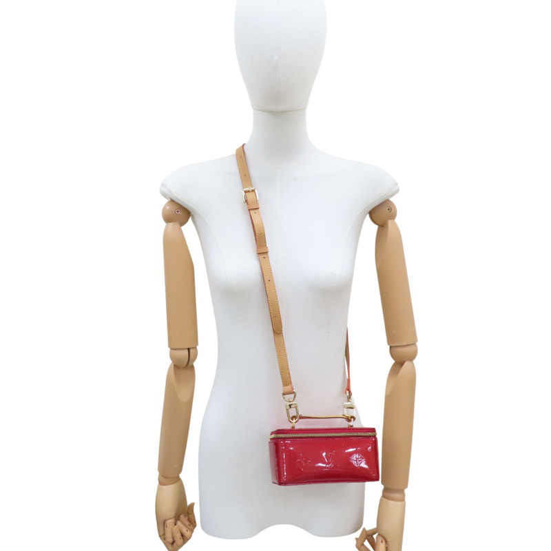 紅色 漆皮皮革 Jewel case 珠寶盒 化妝包【LOUIS VUITTON LV 路易威登】 M91273-6