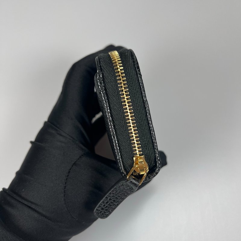 CHANEL CFㄇ拉零錢包荔枝黑 晶片款-2