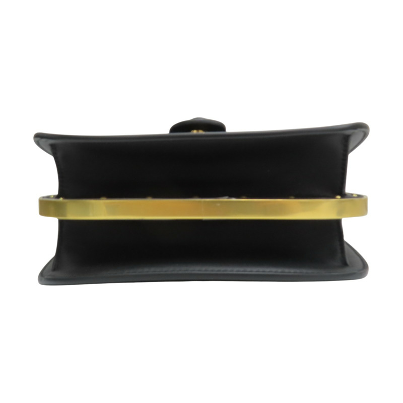 黑色 牛皮 Bobby 金扣 肩背包 【Dior 迪奧 】-3