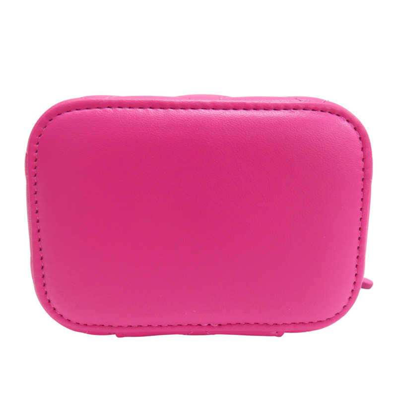 桃紅色 羊皮 珍珠鏈帶 肩背包 金釦【CHANEL 香奈兒】 AP2581-3