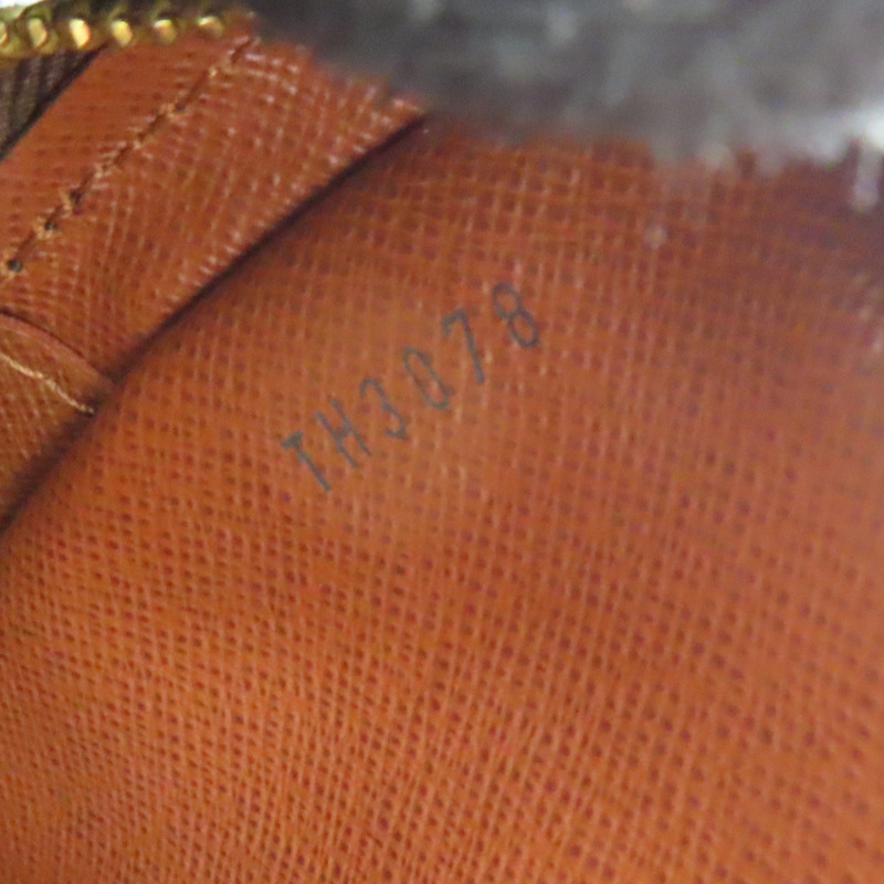 棕色 原花帆布 Danube 肩背包【LOUIS VUITTON LV 路易威登】 M45266-7