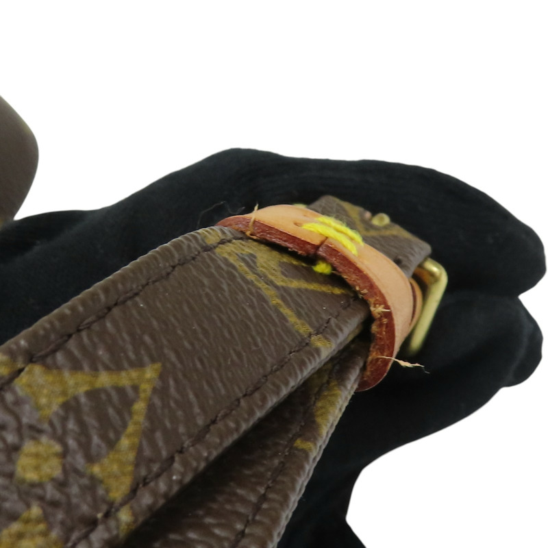 棕色 原花帆布 Danube 肩背包【LOUIS VUITTON LV 路易威登】 M45266-17