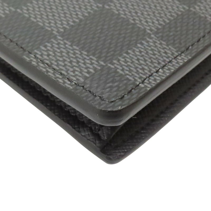 黑色 棋盤格帆布 Brazza 兩折長夾 N62665【LOUIS VUITTON LV 路易威登】 N62665-13