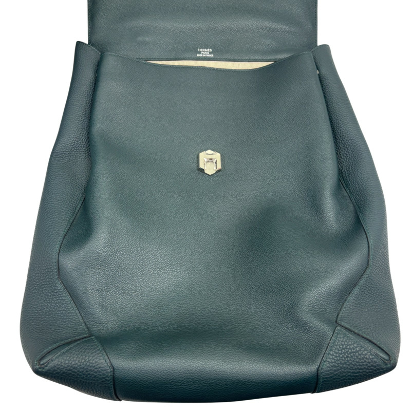 綠色 Evercolor牛皮 Flash sac a dos 後背包 D刻【HERMES 愛馬仕】-4