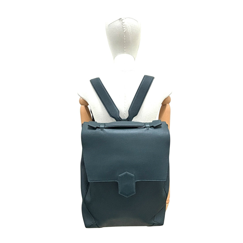 綠色 Evercolor牛皮 Flash sac a dos 後背包 D刻【HERMES 愛馬仕】-7