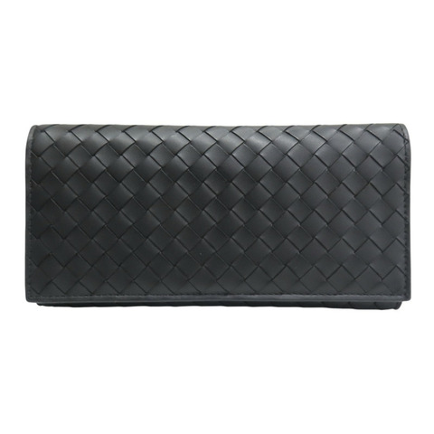 黑色羊皮 兩折長夾 120697【BOTTEGA VENETA BV 寶緹嘉】 120697