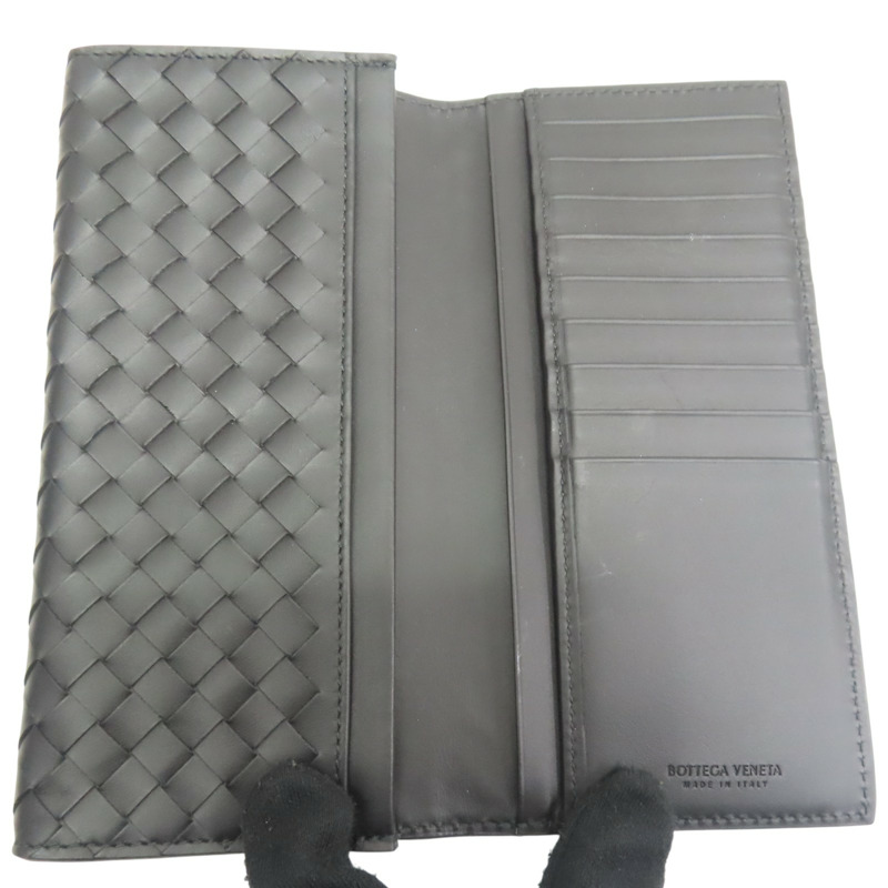 黑色羊皮 兩折長夾 120697【BOTTEGA VENETA BV 寶緹嘉】 120697-4