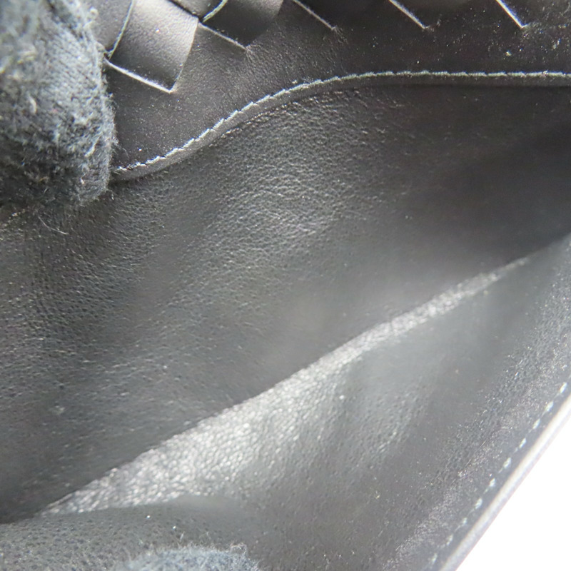 黑色羊皮 兩折長夾 120697【BOTTEGA VENETA BV 寶緹嘉】 120697-9