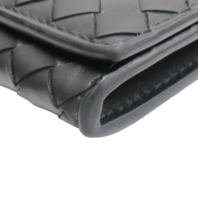 黑色羊皮 兩折長夾 120697【BOTTEGA VENETA BV 寶緹嘉】 120697-13