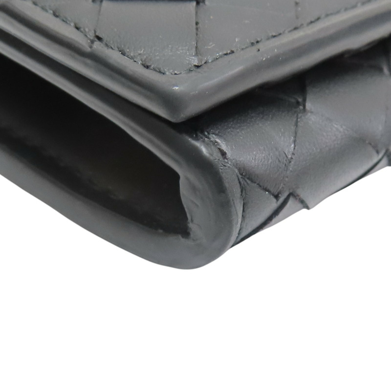 黑色羊皮 兩折長夾 120697【BOTTEGA VENETA BV 寶緹嘉】 120697-14