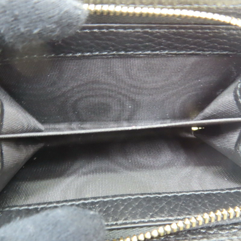 黑色牛皮 GG Marmont 扣式 短夾 790063【GUCCI 古馳】 790063-8