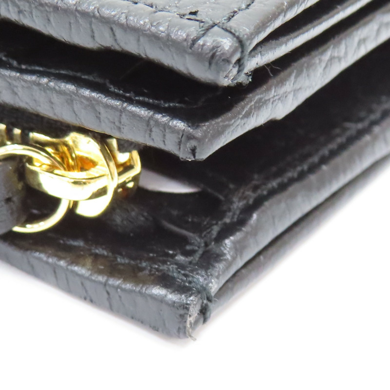 黑色牛皮 GG Marmont 扣式 短夾 790063【GUCCI 古馳】 790063-14