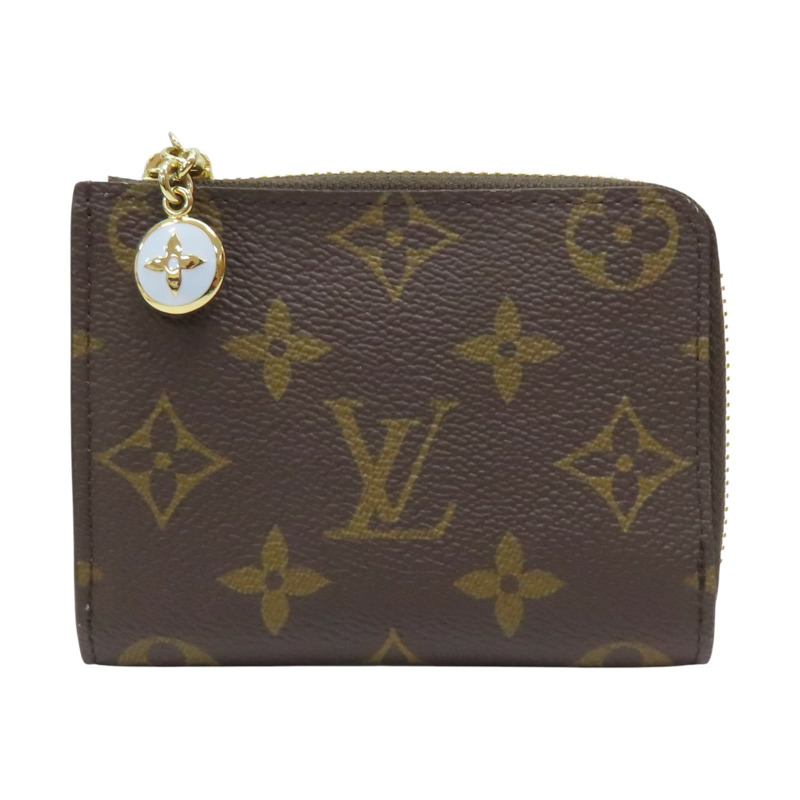 棕/藍色 原花帆布 Noa 拉鍊短夾 日本限定 M14530【LOUIS VUITTON LV 路易威登】 M14530-0