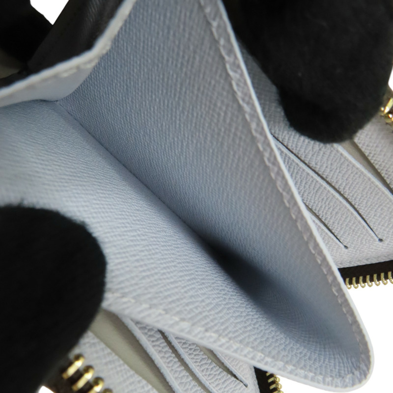 棕/藍色 原花帆布 Noa 拉鍊短夾 日本限定 M14530【LOUIS VUITTON LV 路易威登】 M14530-5