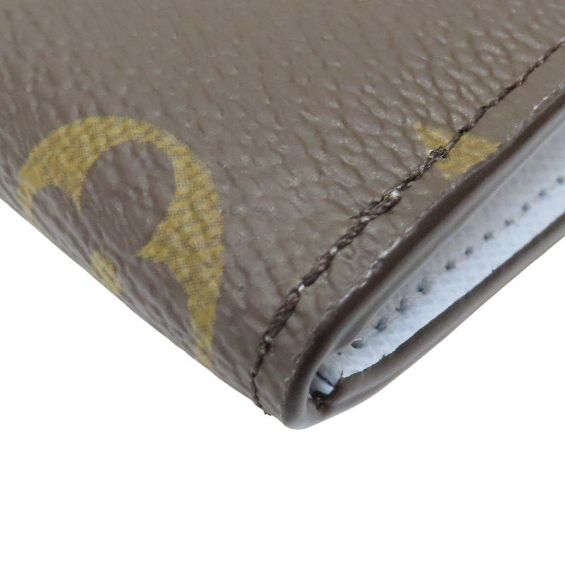 棕/藍色 原花帆布 Noa 拉鍊短夾 日本限定 M14530【LOUIS VUITTON LV 路易威登】 M14530-9