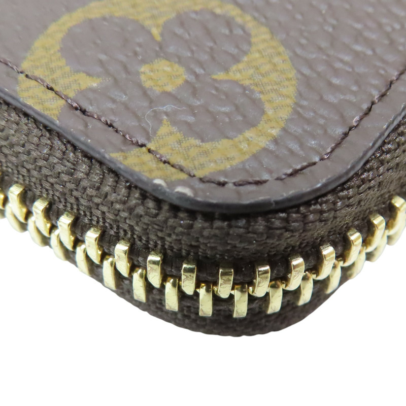 棕/藍色 原花帆布 Noa 拉鍊短夾 日本限定 M14530【LOUIS VUITTON LV 路易威登】 M14530-11