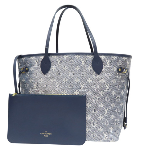 藍銀色 原花 PVC帆布 Neverfull MM 托特包【LOUIS VUITTON LV 路易威登】 M22921