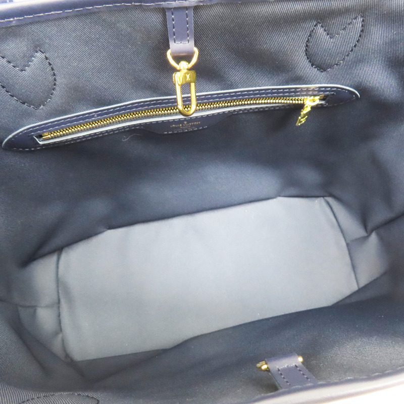 藍銀色 原花 PVC帆布 Neverfull MM 托特包【LOUIS VUITTON LV 路易威登】 M22921-4