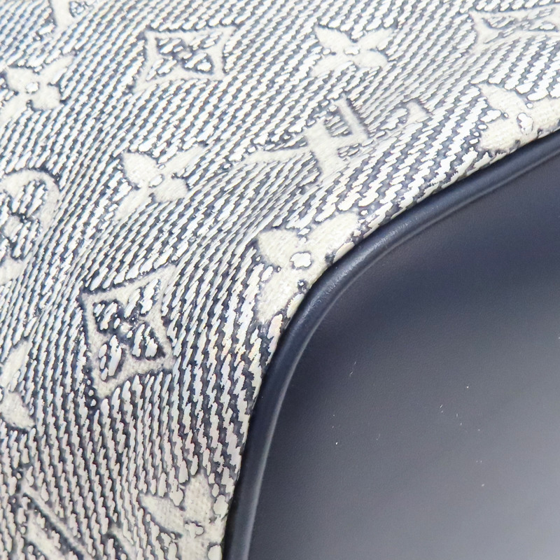 藍銀色 原花 PVC帆布 Neverfull MM 托特包【LOUIS VUITTON LV 路易威登】 M22921-10