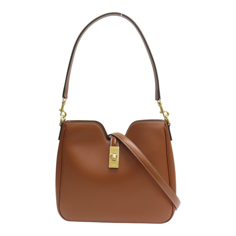 棕色 牛皮 CAMILLE 16 SOFT 肩背包【CELINE 賽琳】 120693FX9.04LU-0