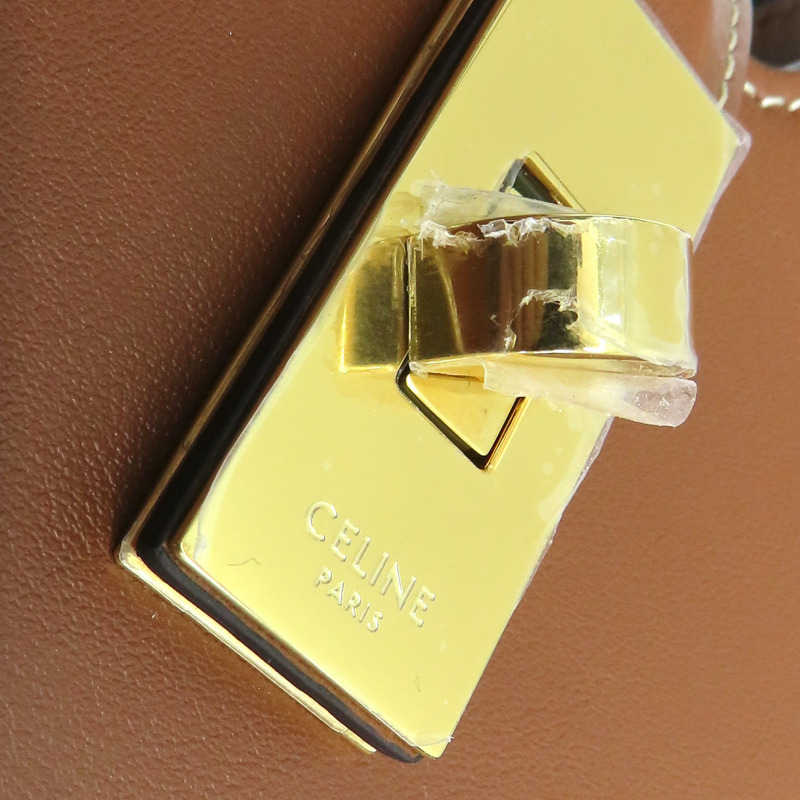 棕色 牛皮 CAMILLE 16 SOFT 肩背包【CELINE 賽琳】 120693FX9.04LU-8