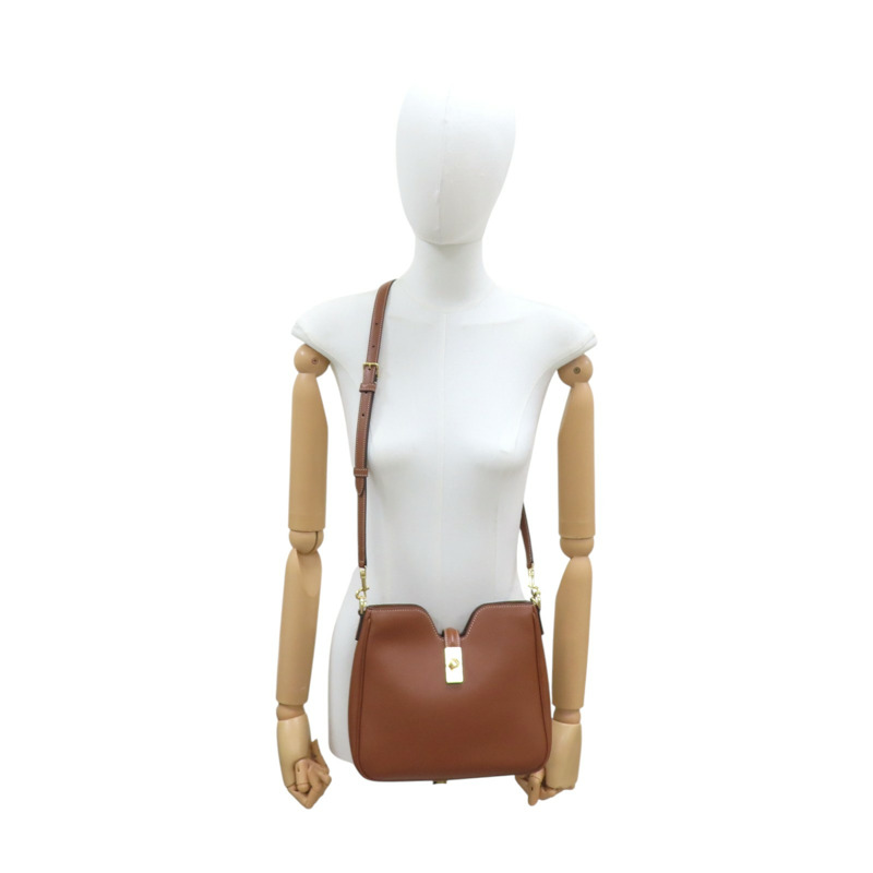 棕色 牛皮 CAMILLE 16 SOFT 肩背包【CELINE 賽琳】 120693FX9.04LU-12