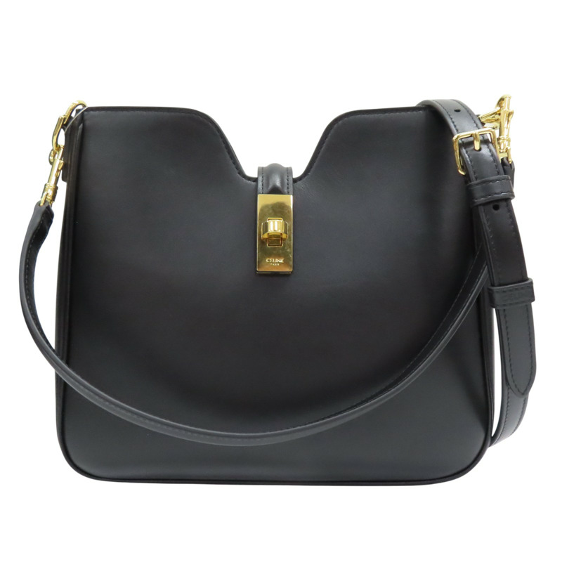 黑色 牛皮 CAMILLE 16 SOFT 兩用包【CELINE 賽琳】 120693FX9-0