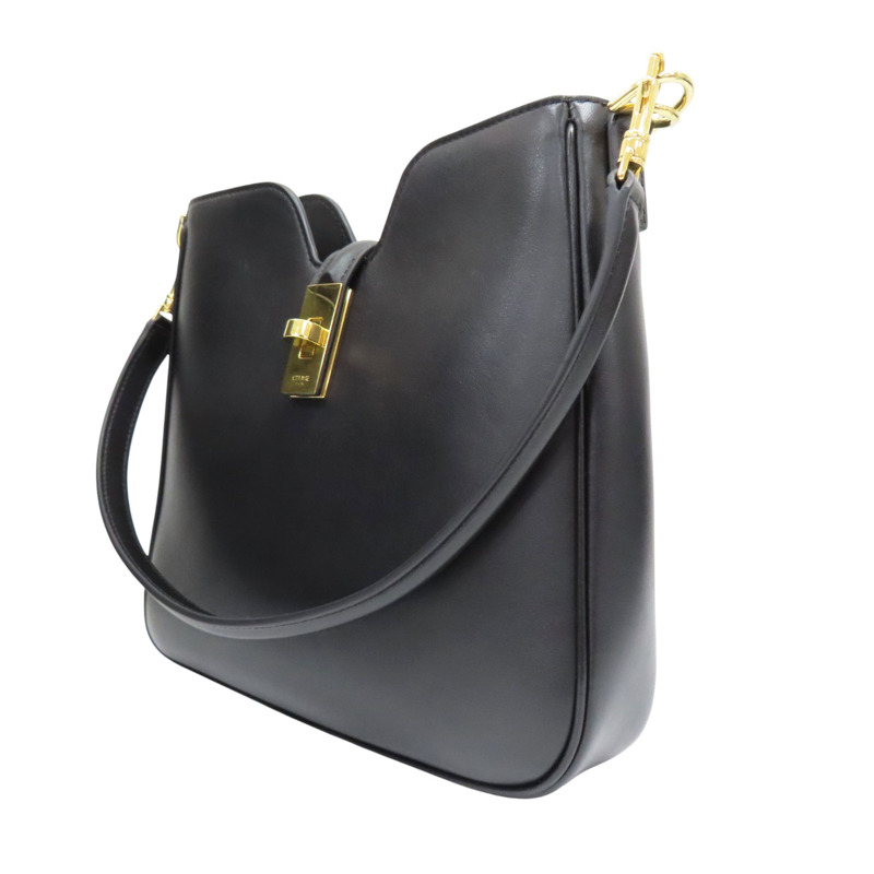 黑色 牛皮 CAMILLE 16 SOFT 兩用包【CELINE 賽琳】 120693FX9-2