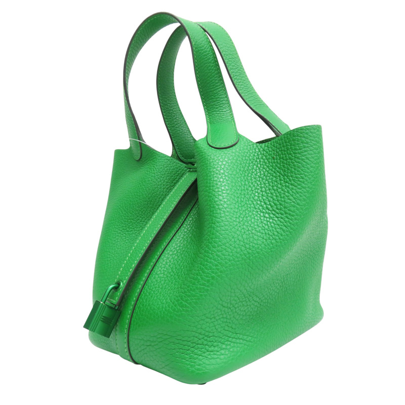 竹子綠 TC牛皮 Picotin Lock 18 手提包 Z刻【HERMES 愛馬仕】-2