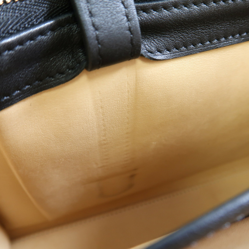 Delvaux 【激減優惠】牛皮皮革Delvaux Tempete MM金扣手挽肩背兩用袋黑色-12