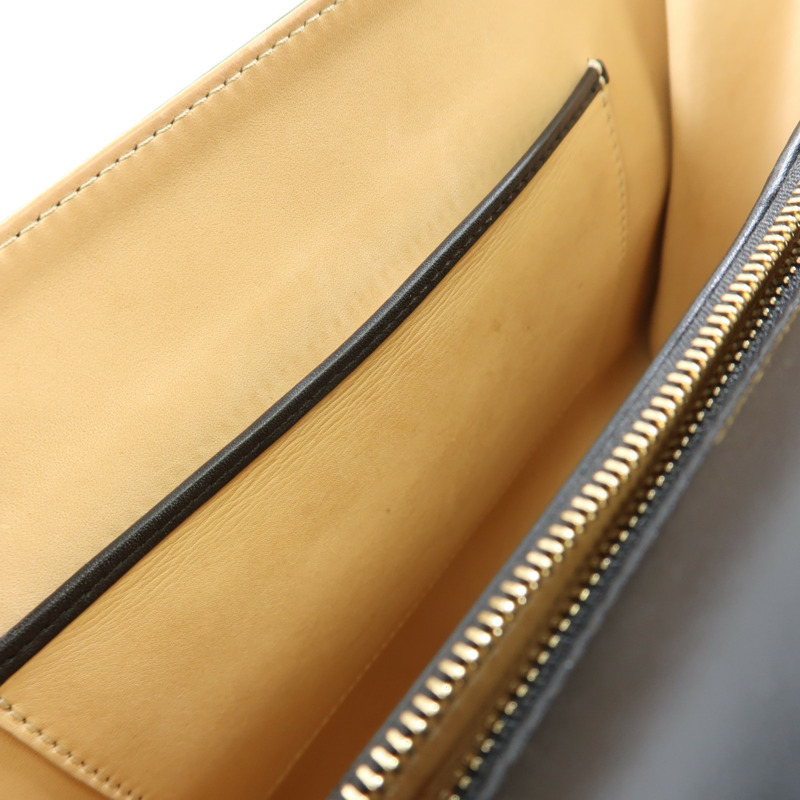 Delvaux 【激減優惠】牛皮皮革Delvaux Tempete MM金扣手挽肩背兩用袋黑色-13