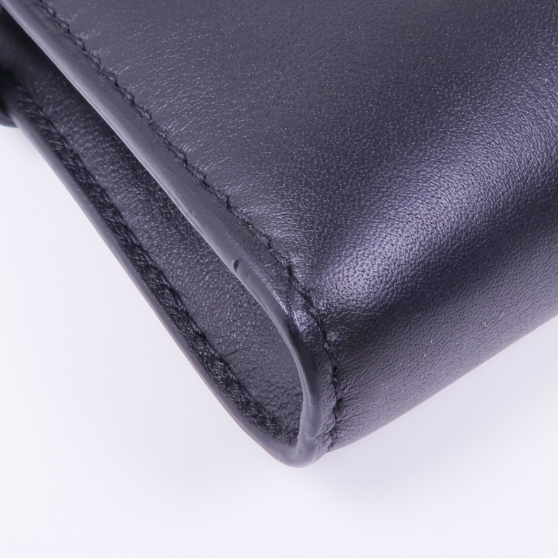 Delvaux 牛皮皮革Tempete Wallet On Chain鏈帶肩背袋-6