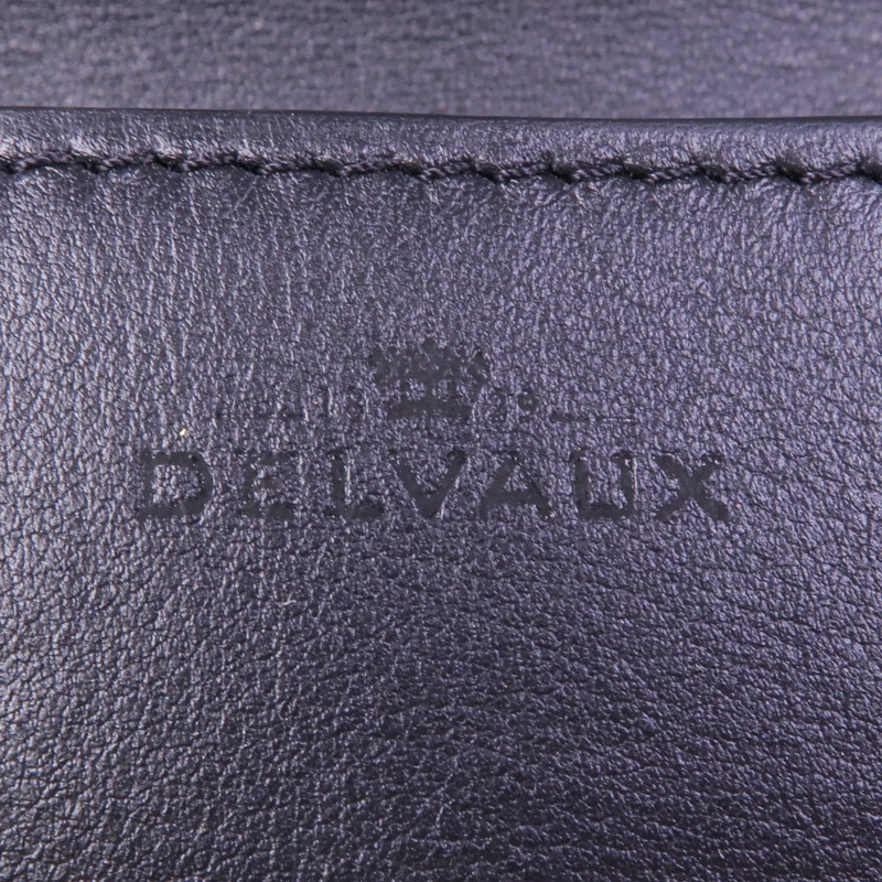 Delvaux 牛皮皮革Tempete Wallet On Chain鏈帶肩背袋-9