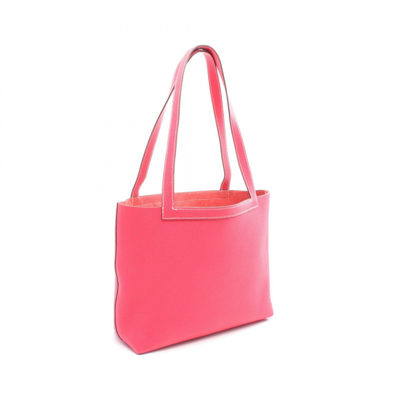 愛馬仕 Cabas selier 31 手提單肩包 U Taurillon Clemence Rose extreme 二手-1