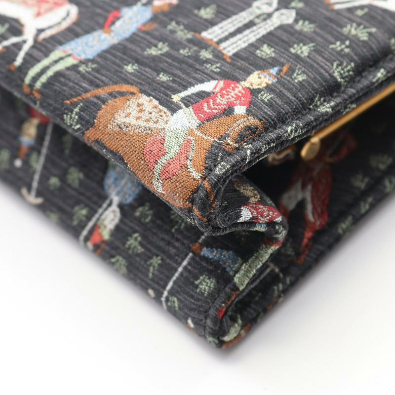 GUCCI 手拿包/收納包/帆布包/黑色二手女款-4