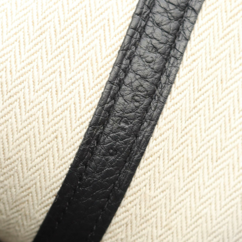 愛馬仕 Garden Party PM 手提包 C Negonda 黑色皮革二手 SHW 女士-4