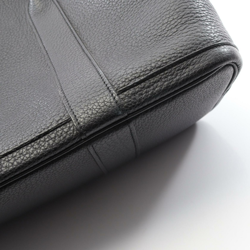 愛馬仕 Garden Party PM 手提包 C Negonda 黑色皮革二手 SHW 女士-6