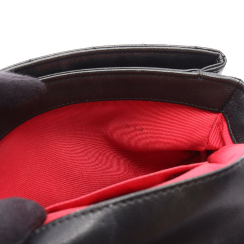 香奈兒 (CHANEL) 人字紋 V 形縫線頂部手柄雙鏈肩背包，黑色皮革，金色五金-11