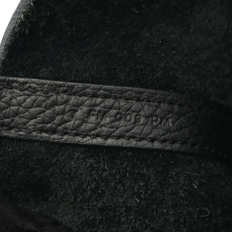 愛馬仕 Picotin Lock MM 手提包 060991CC Clemence 皮革 黑色 GHW 二手 Y-4