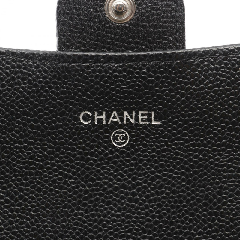 香奈兒 (CHANEL) Matelasse Chain 斜背包，粒面小牛皮，黑色，二手 CC-3