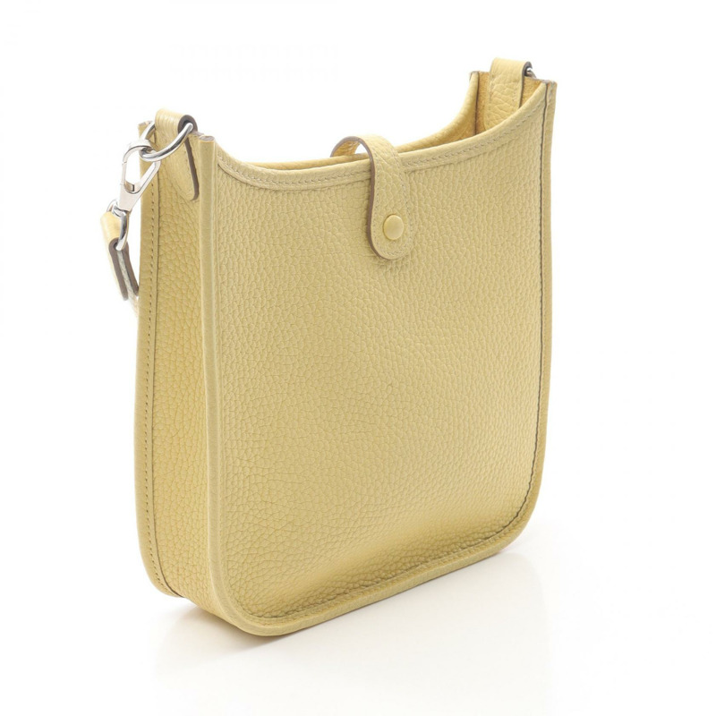愛馬仕 Evelyne TPM Amazon 單肩斜背包，Clemence 皮革，黃色 SHW Z-1